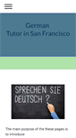 Mobile Screenshot of germantutoring.com